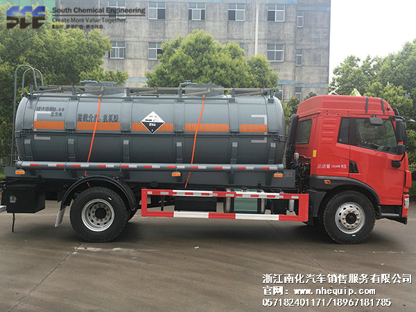 10方鹽酸運輸槽罐車